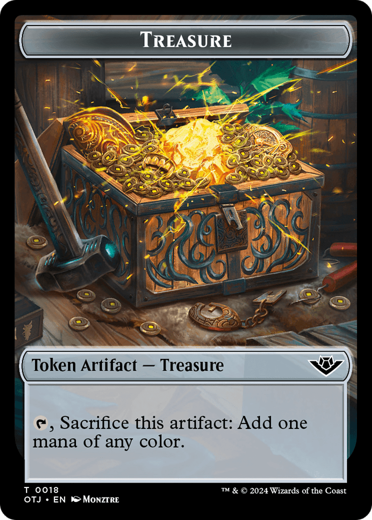 Treasure Token [Outlaws of Thunder Junction Tokens] MTG Single Magic: The Gathering  | Multizone: Comics And Games