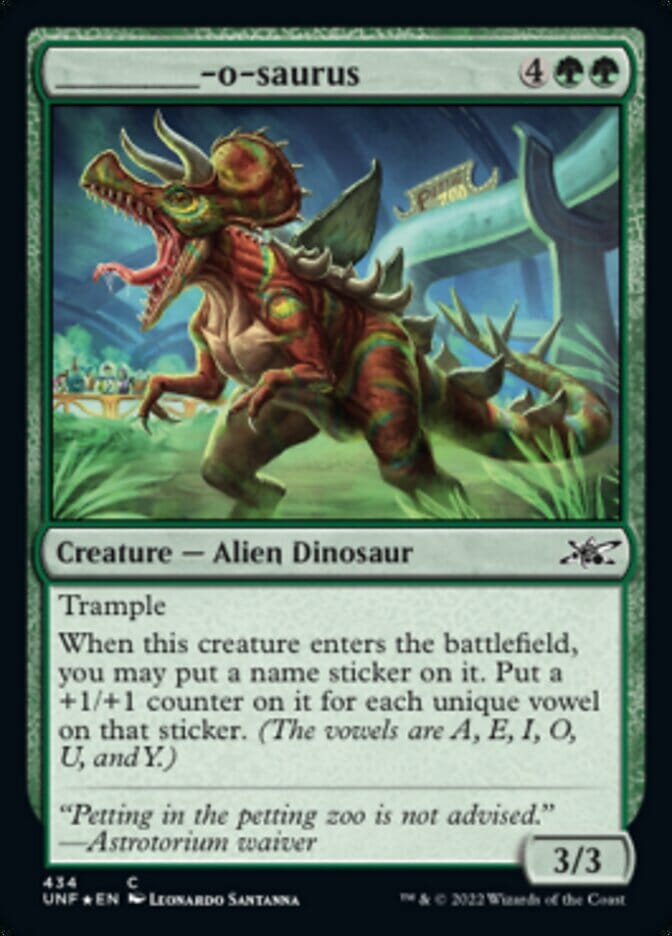 _____-o-saurus (Galaxy Foil) [Unfinity] MTG Single Magic: The Gathering  | Multizone: Comics And Games