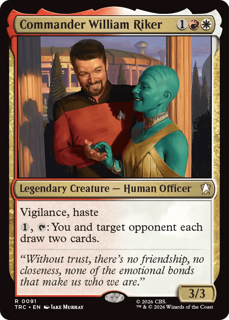 Commander William Riker [Star Trek Commander] MTG Single Magic: The Gathering  | Multizone: Comics And Games