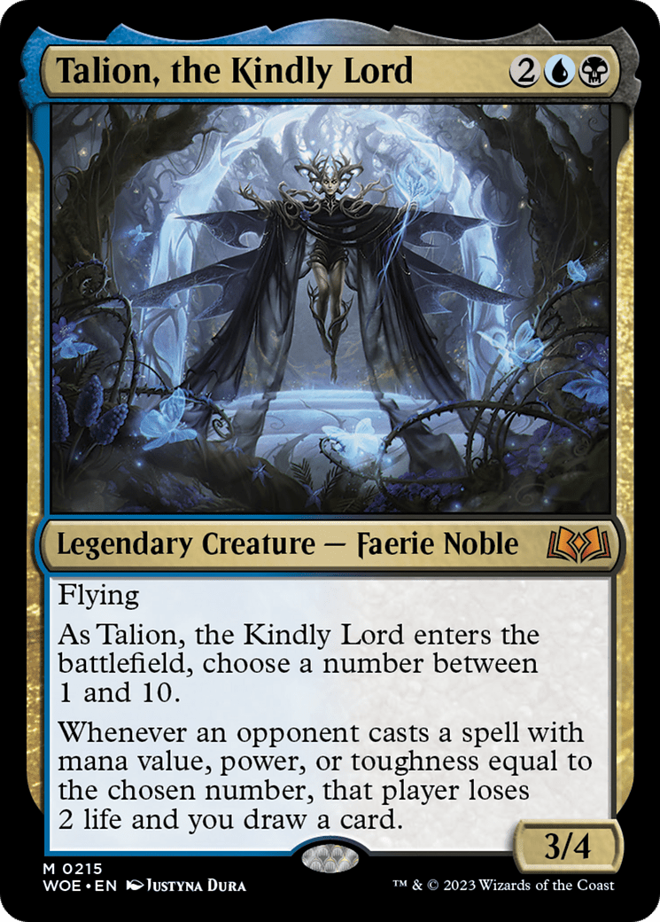 Talion, the Kindly Lord [Wilds of Eldraine] MTG Single Magic: The Gathering  | Multizone: Comics And Games
