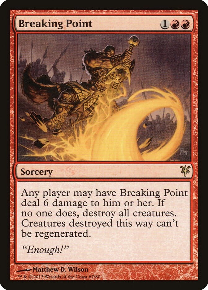 Breaking Point [Duel Decks: Sorin vs. Tibalt] MTG Single Magic: The Gathering  | Multizone: Comics And Games