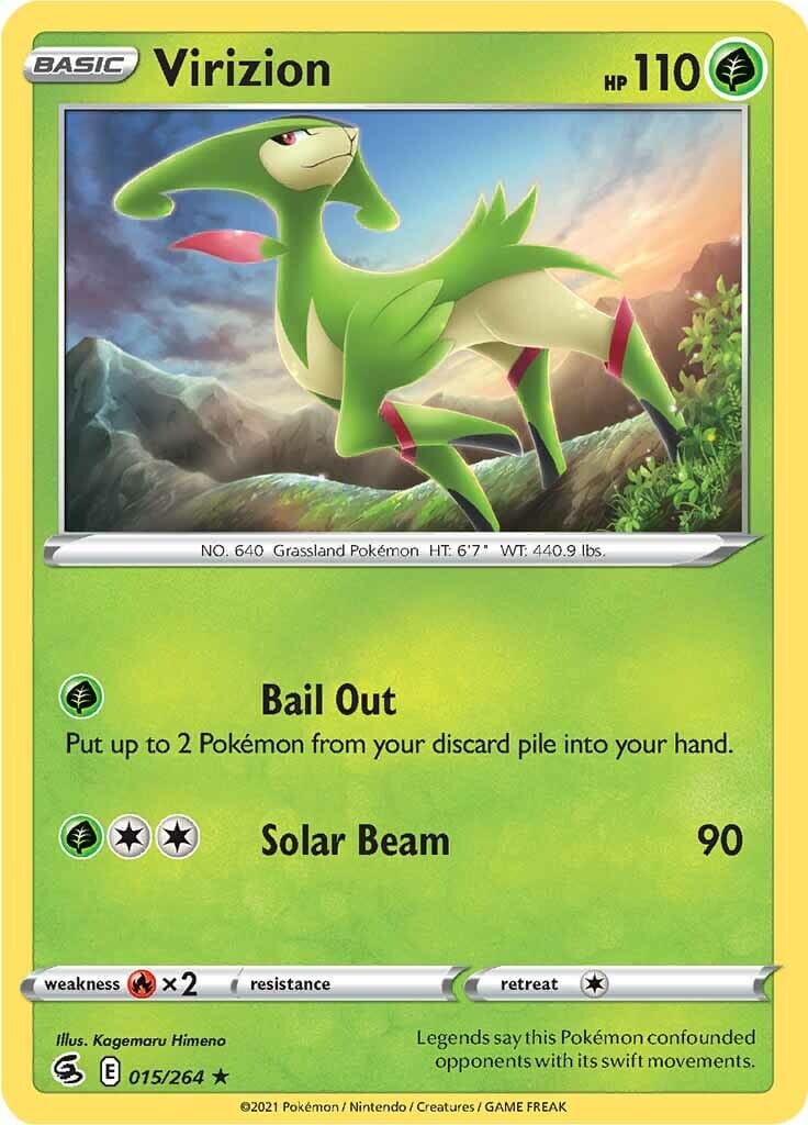 Virizion (015/264) [Sword & Shield: Fusion Strike] Pokemon Single Pokémon  | Multizone: Comics And Games