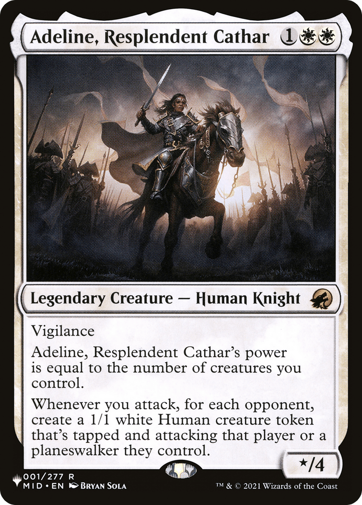 Adeline, Resplendent Cathar [The List] MTG Single Magic: The Gathering  | Multizone: Comics And Games