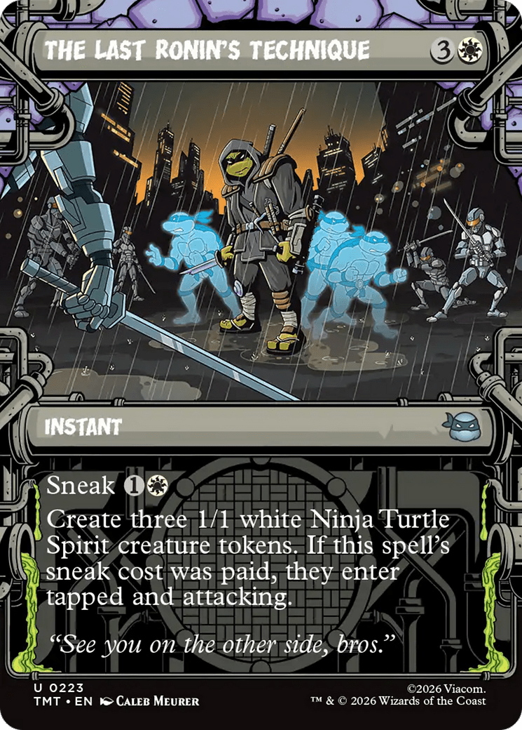 The Last Ronin's Technique (Showcase) [Teenage Mutant Ninja Turtles] MTG Single Magic: The Gathering  | Multizone: Comics And Games