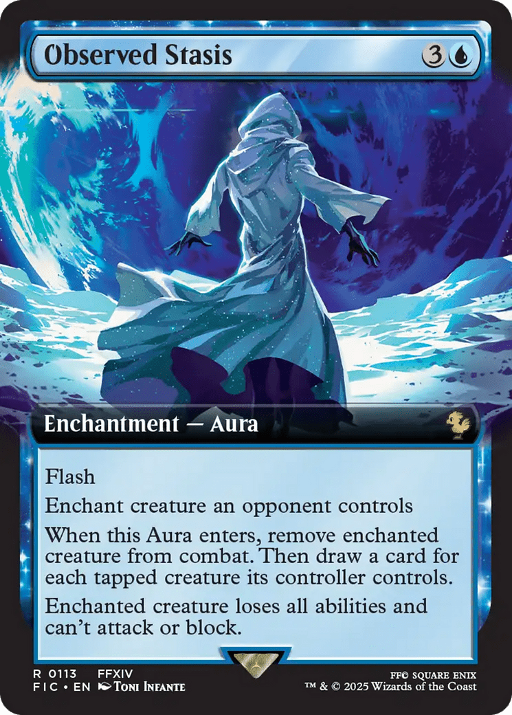 Observed Stasis (Extended Art) [FINAL FANTASY Commander] MTG Single Magic: The Gathering  | Multizone: Comics And Games