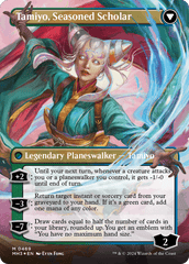Tamiyo, Inquisitive Student // Tamiyo, Seasoned Scholar (Borderless) (Textured Foil) [Modern Horizons 3] MTG Single Magic: The Gathering  | Multizone: Comics And Games