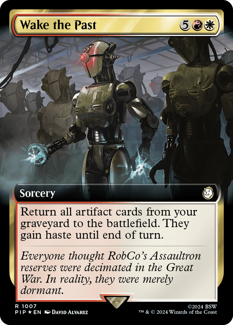 Wake the Past (Extended Art) (Surge Foil) [Fallout] MTG Single Magic: The Gathering  | Multizone: Comics And Games
