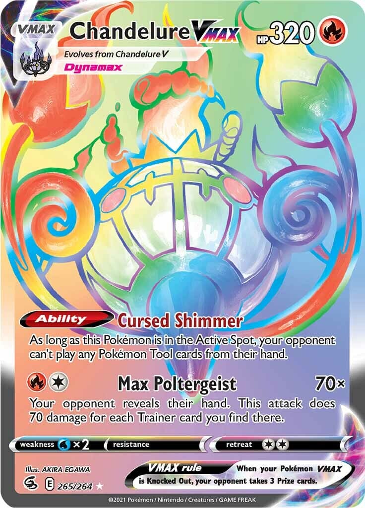 Chandelure VMAX (265/264) [Sword & Shield: Fusion Strike] Pokemon Single Pokémon  | Multizone: Comics And Games