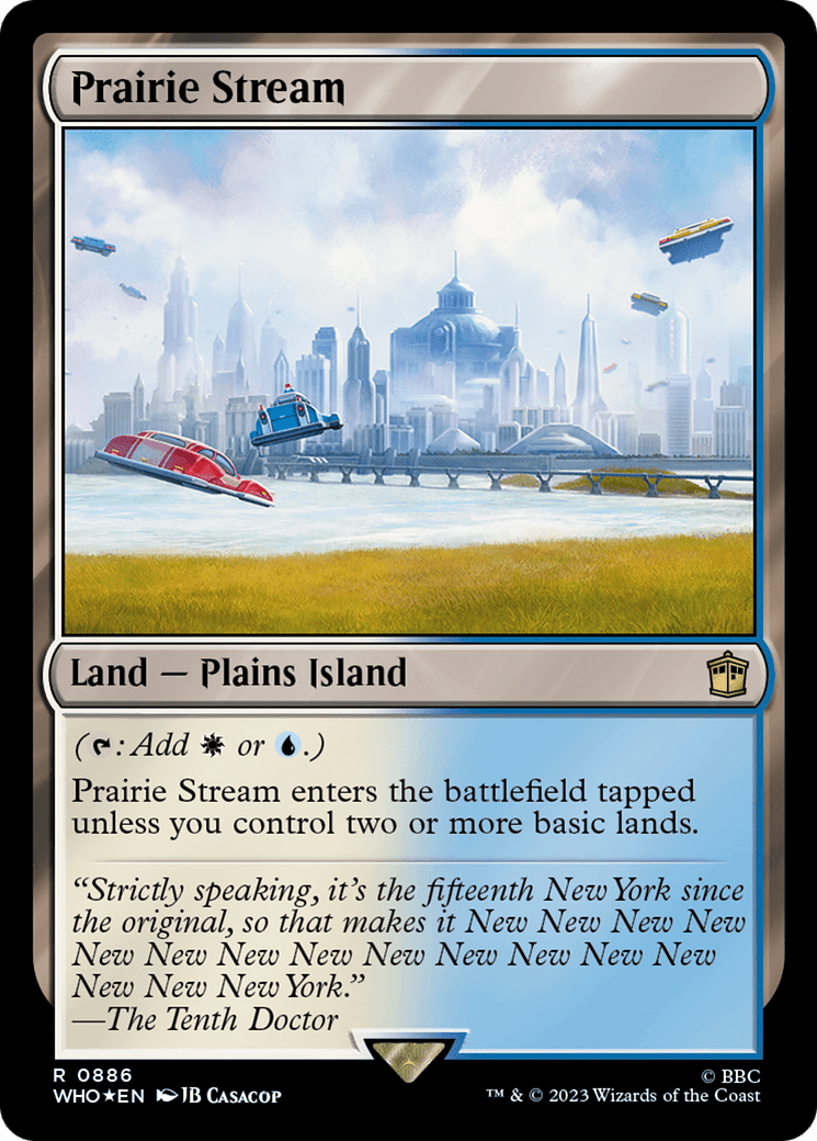 Prairie Stream (Surge Foil) [Doctor Who] MTG Single Magic: The Gathering  | Multizone: Comics And Games