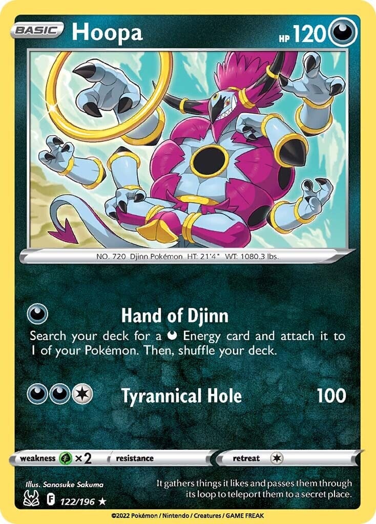 Hoopa (122/196) [Sword & Shield: Lost Origin] Pokemon Single Pokémon  | Multizone: Comics And Games