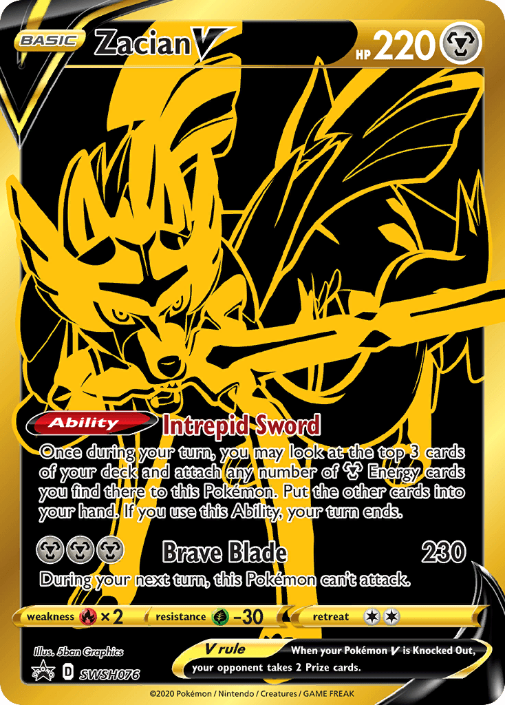 Zacian V (SWSH076) [Sword & Shield: Black Star Promos] Pokemon Single Pokémon  | Multizone: Comics And Games