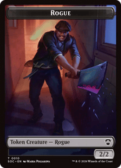 Spirit (0025) // Rogue Double-Sided Token [Secrets of Strixhaven Commander Tokens] MTG Single Magic: The Gathering  | Multizone: Comics And Games