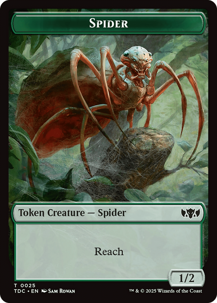 Spider // Bird Double-Sided Token [Tarkir: Dragonstorm Commander Tokens] MTG Single Magic: The Gathering  | Multizone: Comics And Games
