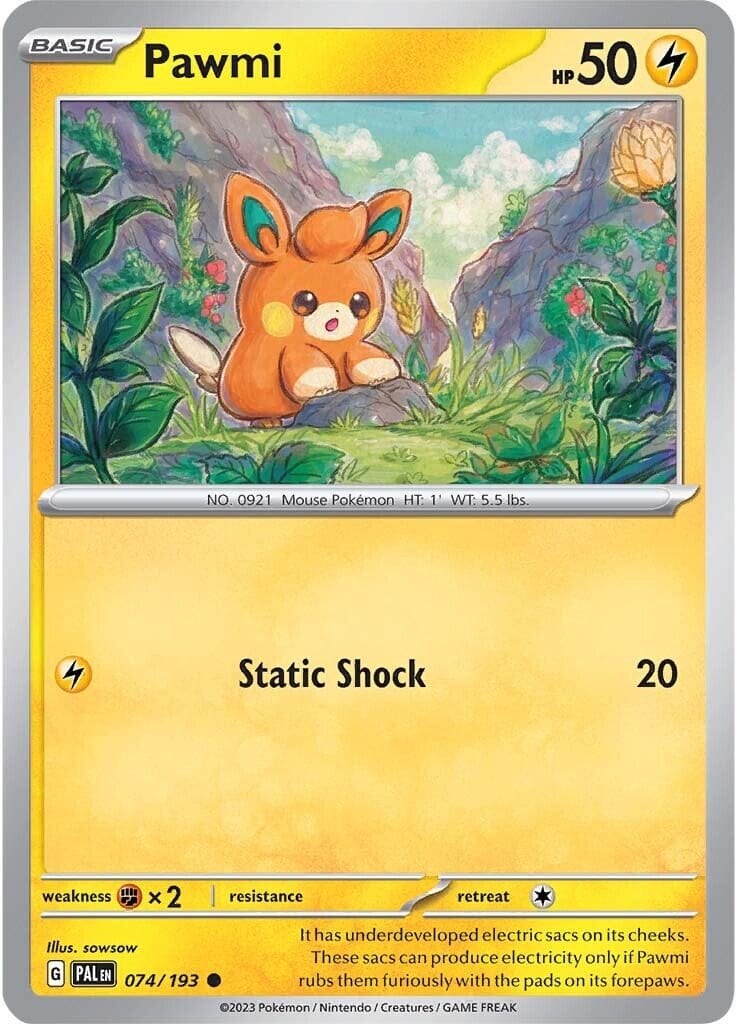 Pawmi (074/193) [Scarlet & Violet: Paldea Evolved] Pokemon Single Pokémon  | Multizone: Comics And Games