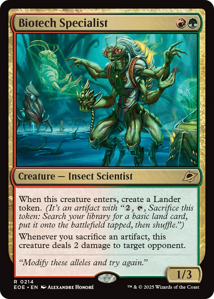 Biotech Specialist [Edge of Eternities] MTG Single Magic: The Gathering  | Multizone: Comics And Games