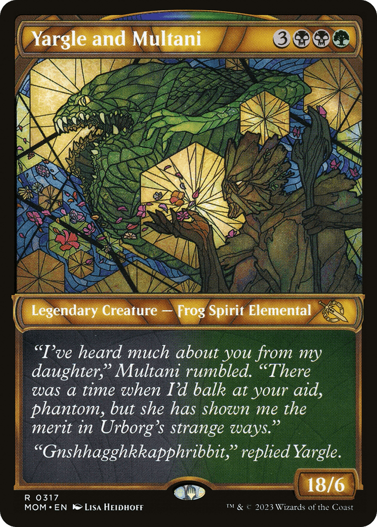 Yargle and Multani (Showcase Planar Booster Fun) [March of the Machine] MTG Single Magic: The Gathering  | Multizone: Comics And Games