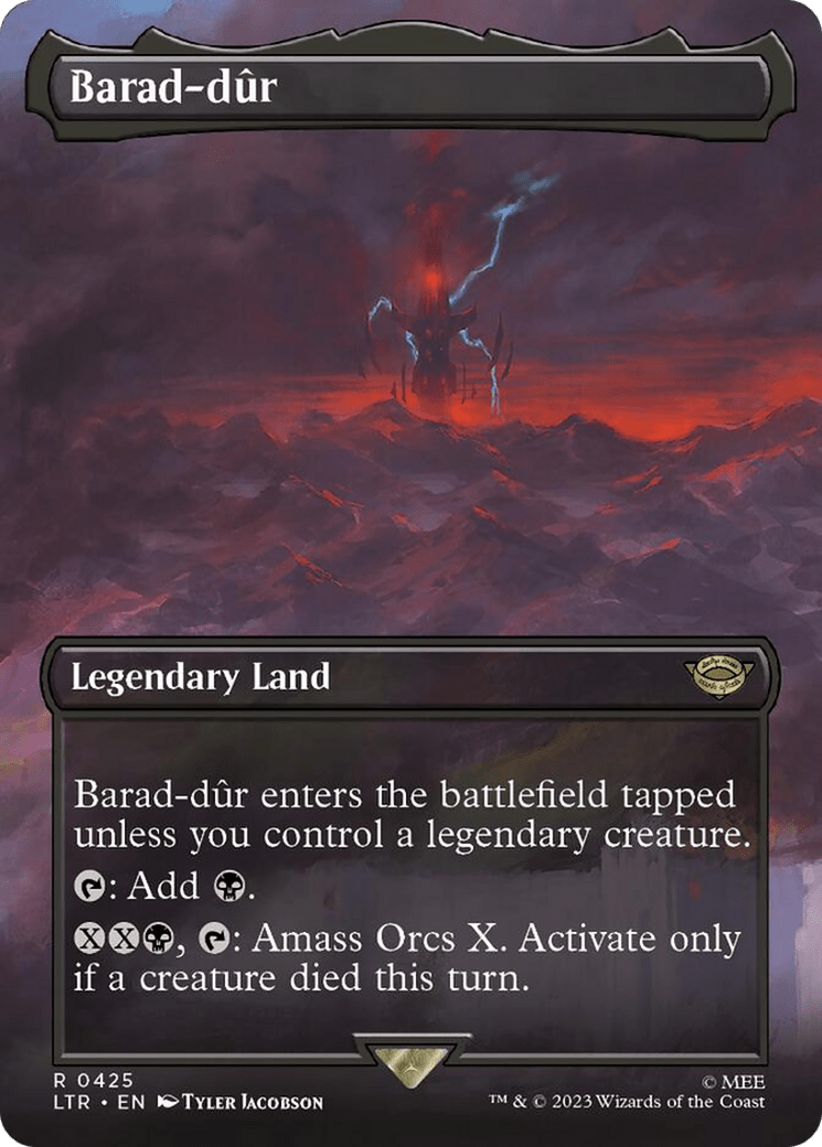 Barad-dur (Borderless Alternate Art) (425) [The Lord of the Rings: Tales of Middle-Earth] MTG Single Magic: The Gathering  | Multizone: Comics And Games