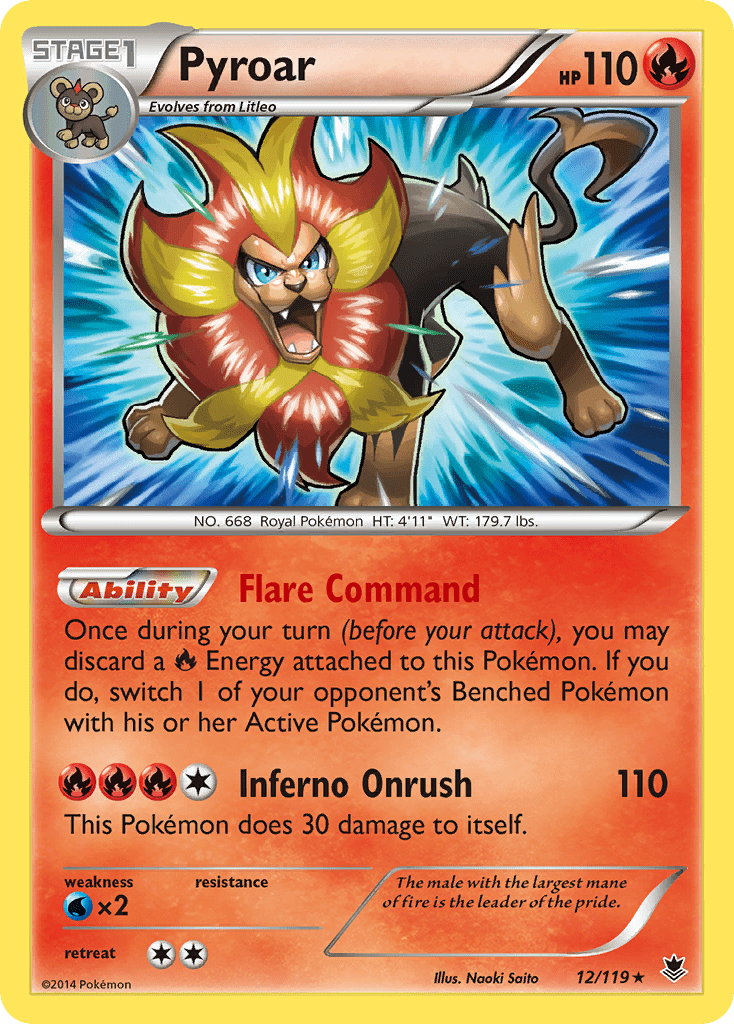 Pyroar (12/119) [XY: Phantom Forces] Pokemon Single Pokémon  | Multizone: Comics And Games