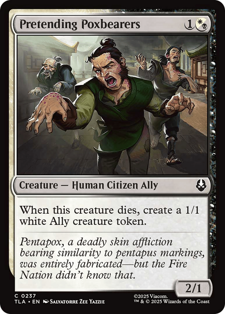 Pretending Poxbearers [Avatar: The Last Airbender] MTG Single Magic: The Gathering  | Multizone: Comics And Games