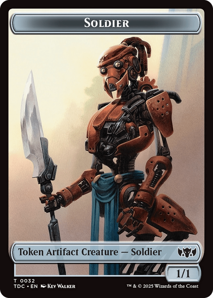 Solider (0032) // Copy Double-Sided Token [Tarkir: Dragonstorm Commander Tokens] MTG Single Magic: The Gathering  | Multizone: Comics And Games