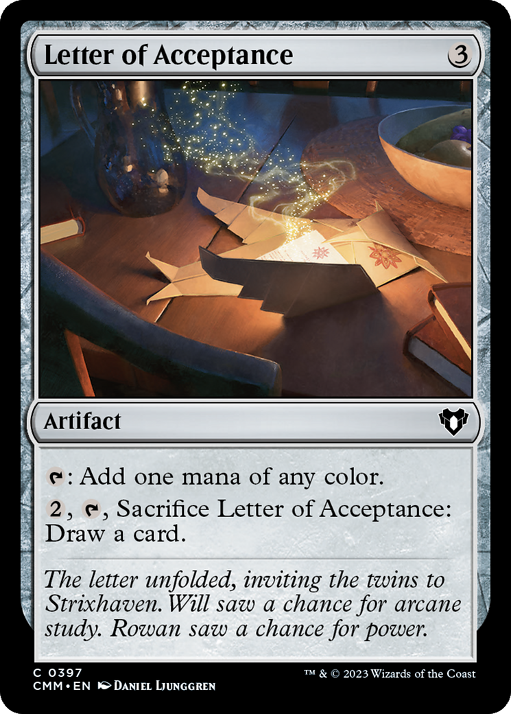 Letter of Acceptance [Commander Masters] MTG Single Magic: The Gathering  | Multizone: Comics And Games