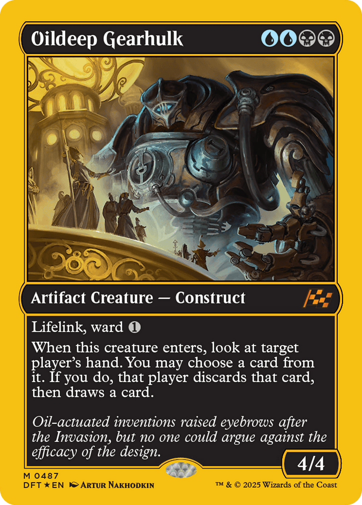 Oildeep Gearhulk (First-Place Foil) [Aetherdrift] MTG Single Magic: The Gathering  | Multizone: Comics And Games
