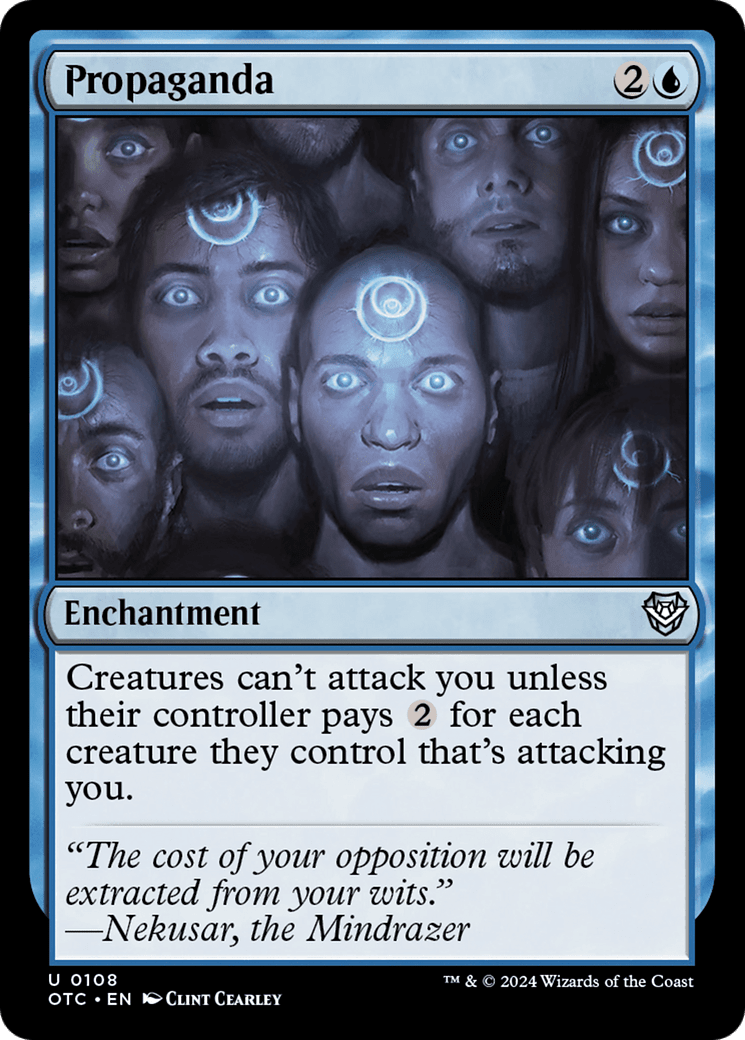 Propaganda [Outlaws of Thunder Junction Commander] MTG Single Magic: The Gathering  | Multizone: Comics And Games