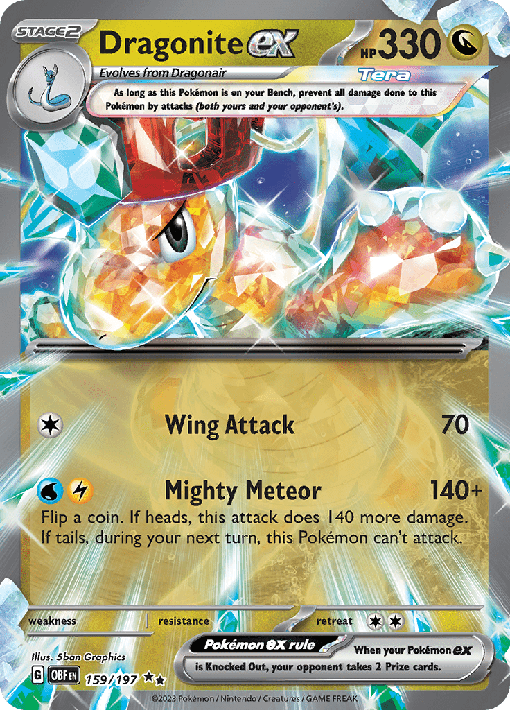 Dragonite ex (159/197) [Scarlet & Violet: Obsidian Flames] Pokemon Single Pokémon  | Multizone: Comics And Games