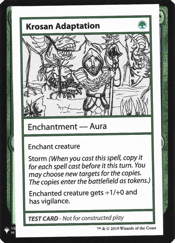 Krosan Adaptation [Mystery Booster Playtest Cards] MTG Single Magic: The Gathering  | Multizone: Comics And Games