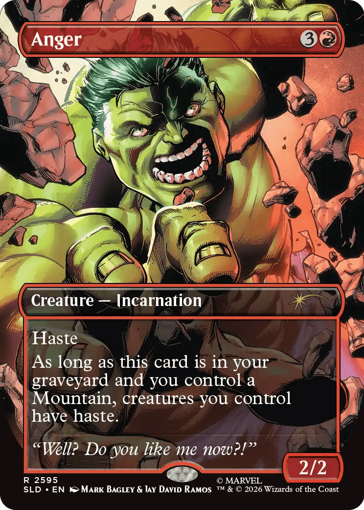 Anger (2595) [Secret Lair Drop Series] MTG Single Magic: The Gathering  | Multizone: Comics And Games