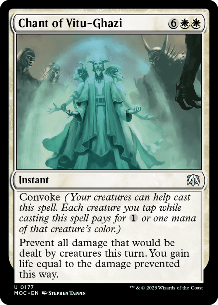 Chant of Vitu-Ghazi [March of the Machine Commander] MTG Single Magic: The Gathering  | Multizone: Comics And Games