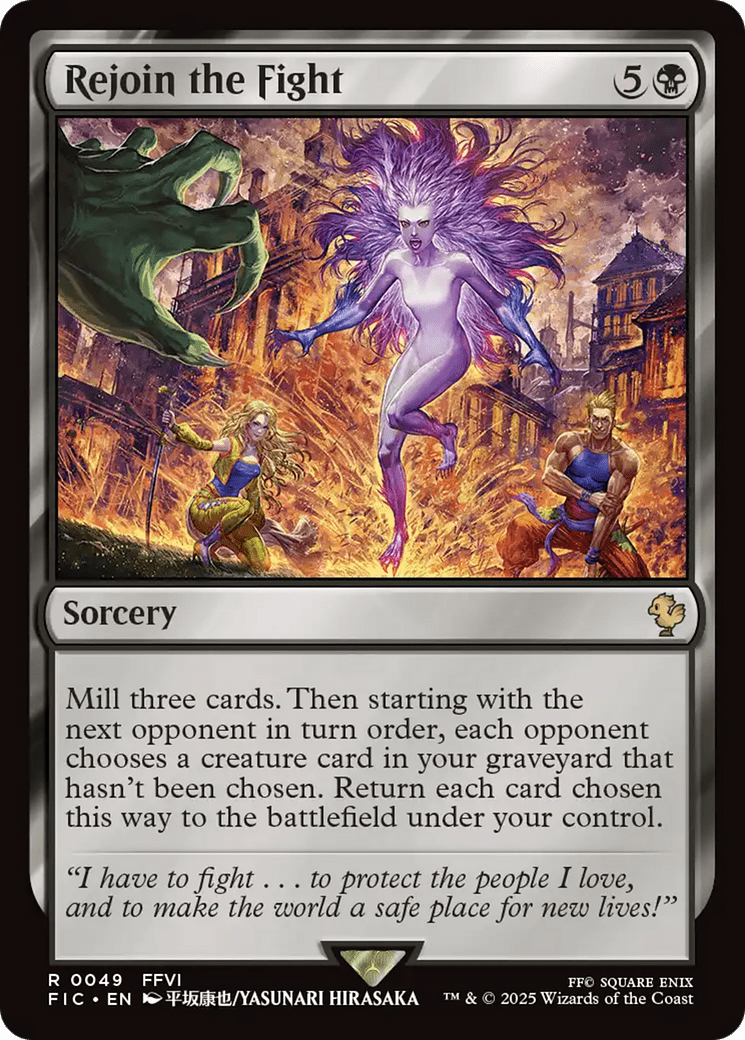 Rejoin the Fight [FINAL FANTASY Commander] MTG Single Magic: The Gathering  | Multizone: Comics And Games