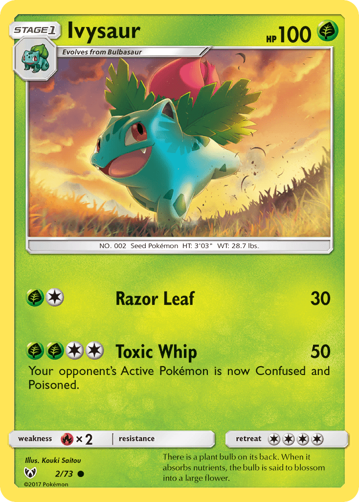 Ivysaur (2/73) [Sun & Moon: Shining Legends] Pokemon Single Pokémon  | Multizone: Comics And Games