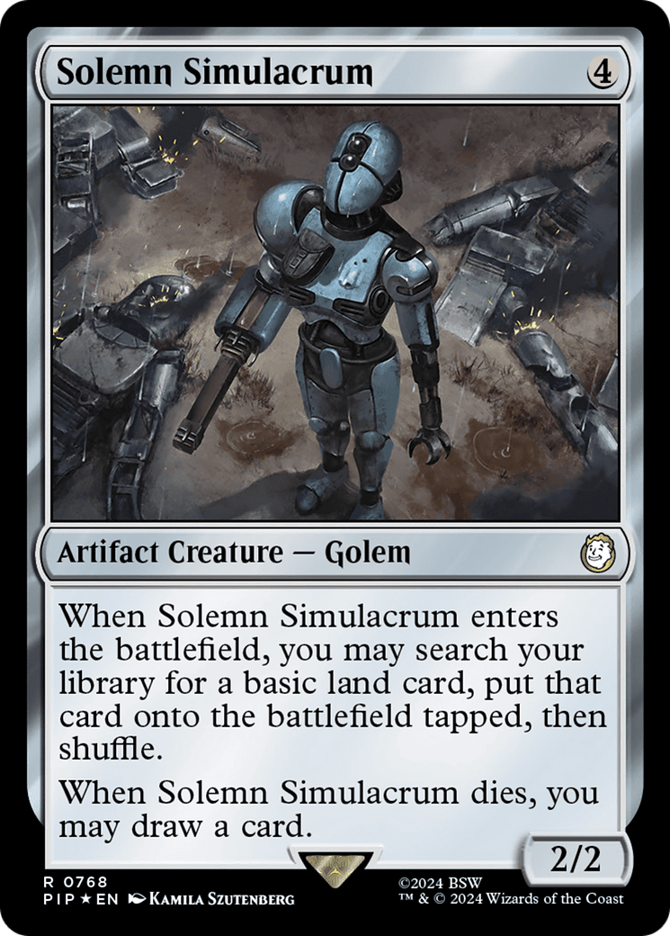 Solemn Simulacrum (Surge Foil) [Fallout] MTG Single Magic: The Gathering  | Multizone: Comics And Games