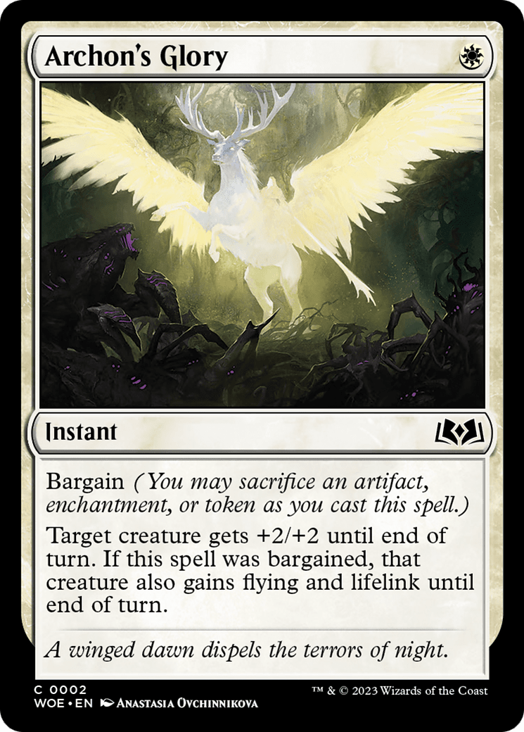 Archon's Glory [Wilds of Eldraine] MTG Single Magic: The Gathering  | Multizone: Comics And Games