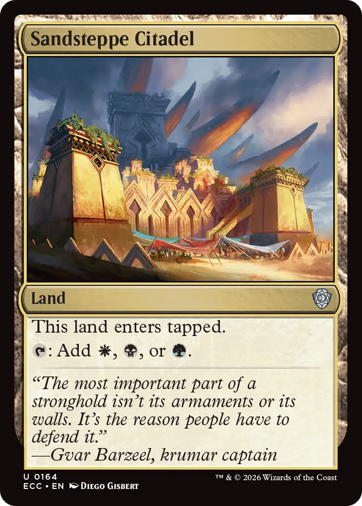 Sandsteppe Citadel [Lorwyn Eclipsed Commander] MTG Single Magic: The Gathering  | Multizone: Comics And Games