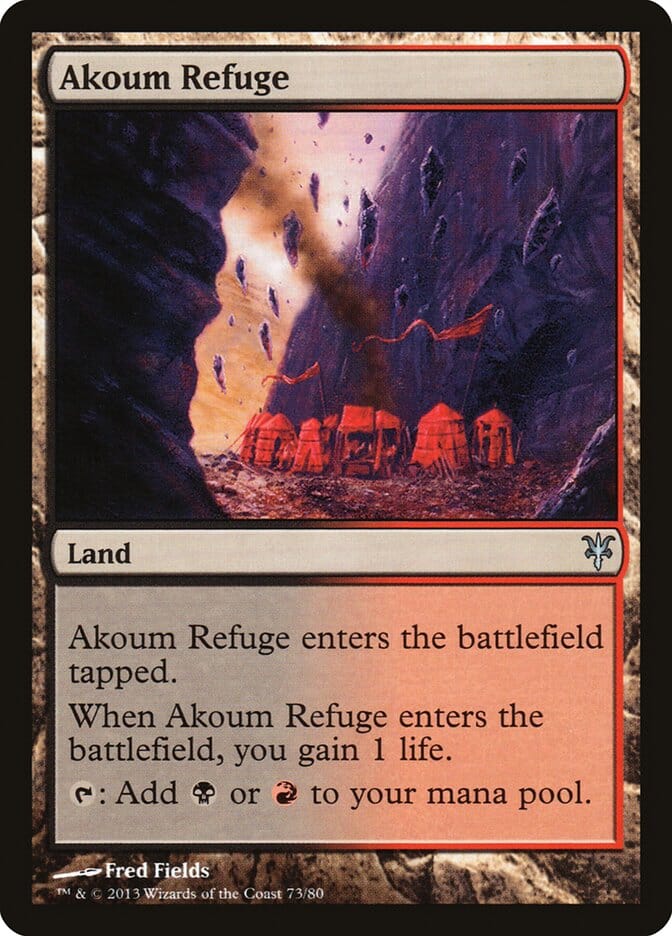 Akoum Refuge [Duel Decks: Sorin vs. Tibalt] MTG Single Magic: The Gathering  | Multizone: Comics And Games