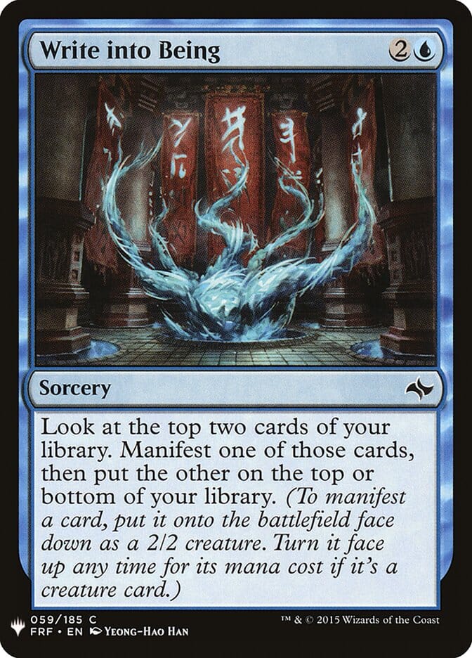 Write into Being [Mystery Booster] MTG Single Magic: The Gathering  | Multizone: Comics And Games