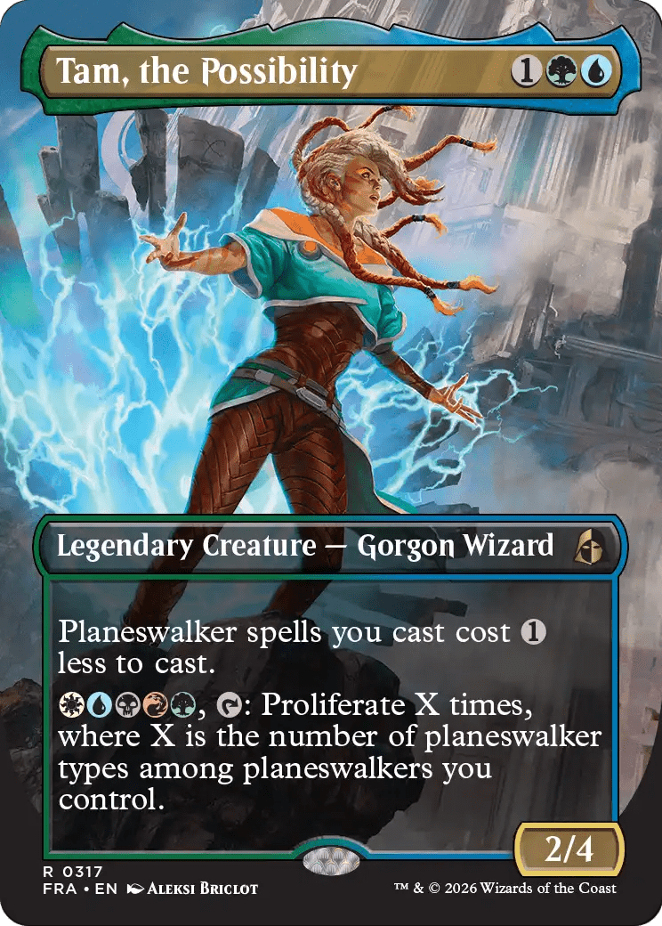 Tam, the Possibility (Borderless) [Reality Fracture] MTG Single Magic: The Gathering  | Multizone: Comics And Games