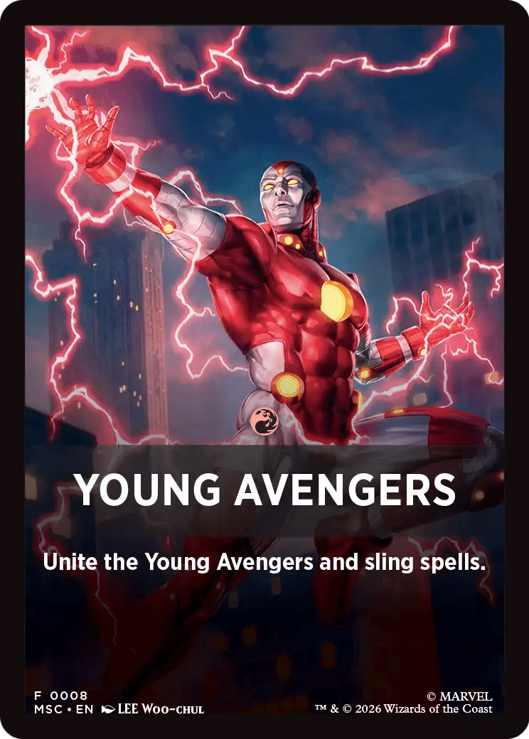Young Avengers Theme Card (0008) [Marvel Super Heroes Commander] MTG Single Magic: The Gathering  | Multizone: Comics And Games