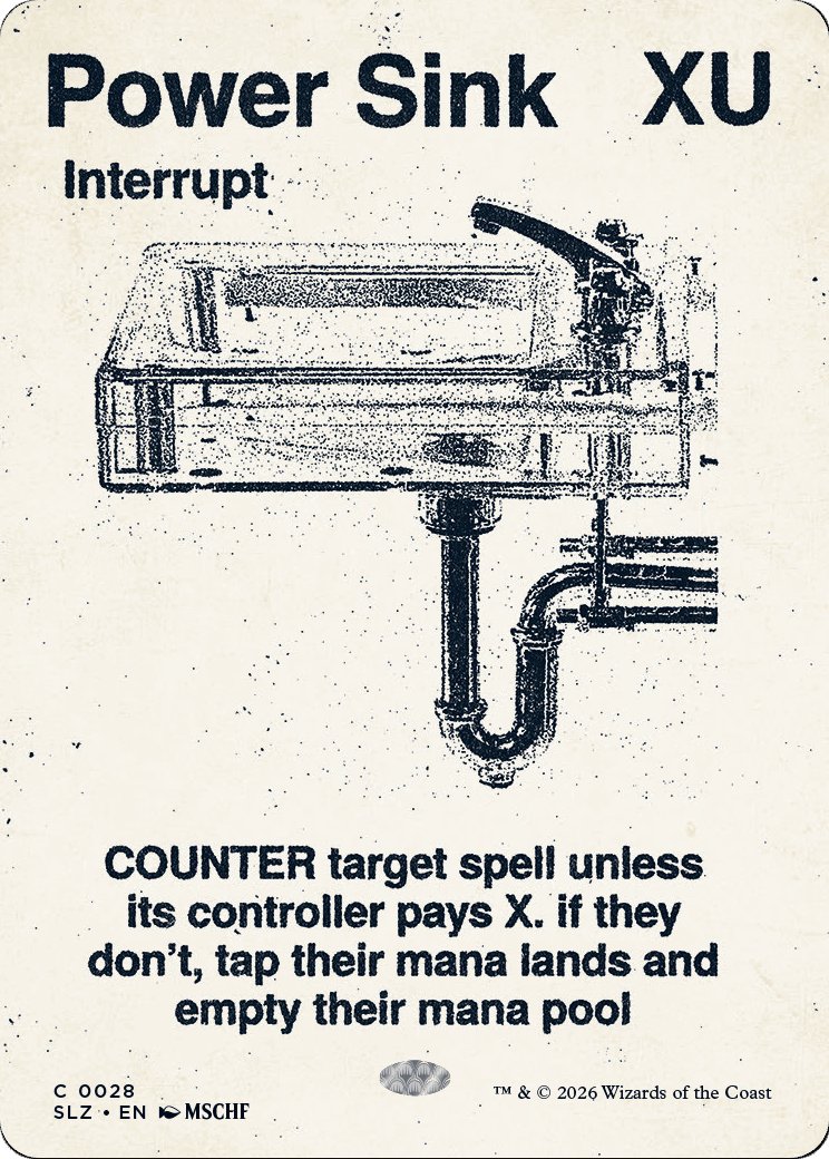 Power Sink (0028) [Secret Lair x MSCHF: The Zeta Set] MTG Single Magic: The Gathering  | Multizone: Comics And Games