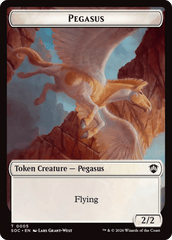 Contract // Pegasus Double-Sided Token [Secrets of Strixhaven Commander Tokens] MTG Single Magic: The Gathering  | Multizone: Comics And Games