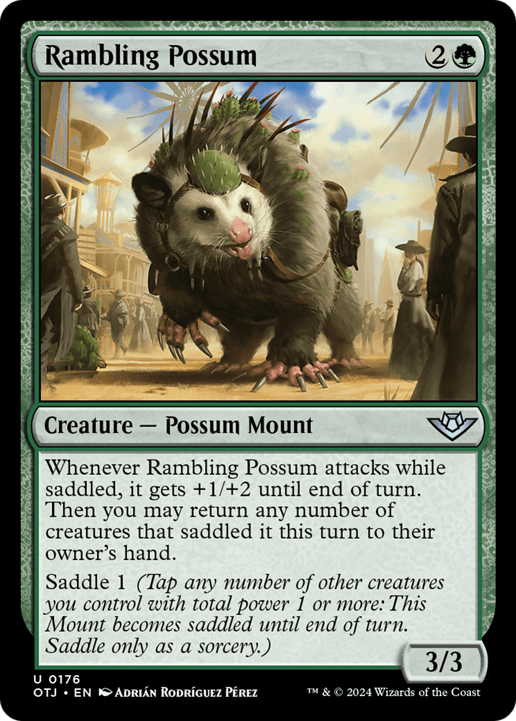 Rambling Possum [Outlaws of Thunder Junction] MTG Single Magic: The Gathering  | Multizone: Comics And Games