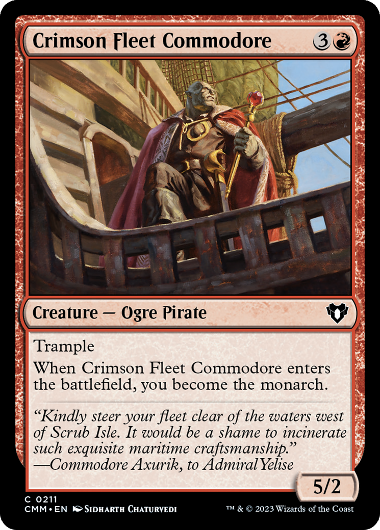 Crimson Fleet Commodore [Commander Masters] | Multizone: Comics And Games