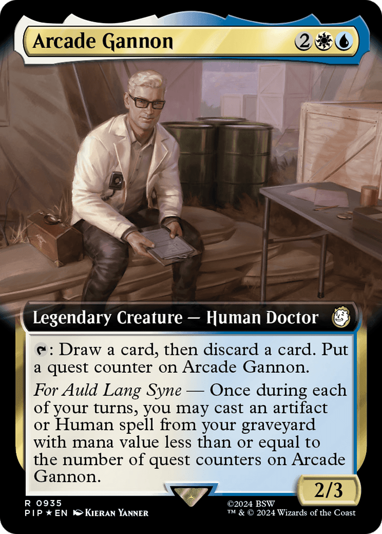 Arcade Gannon (Extended Art) (Surge Foil) [Fallout] MTG Single Magic: The Gathering  | Multizone: Comics And Games