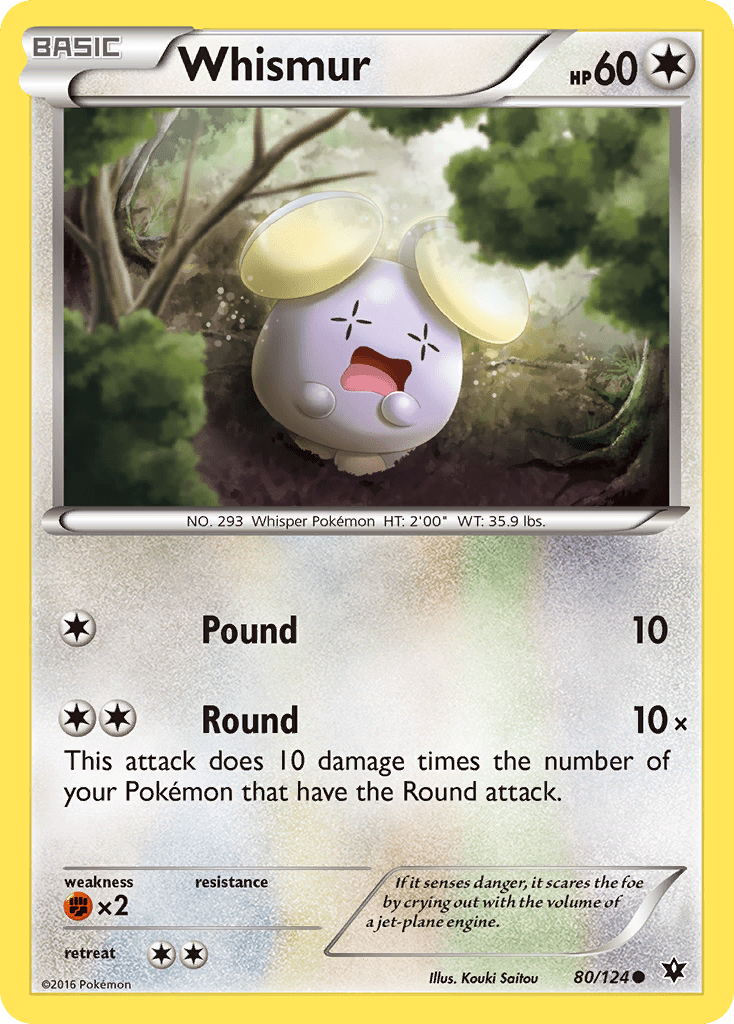 Whismur (80/124) [XY: Fates Collide] Pokemon Single Pokémon  | Multizone: Comics And Games