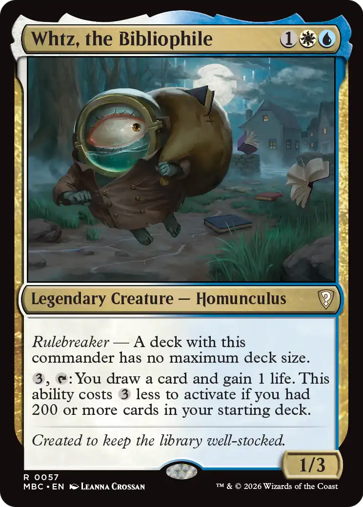 Whtz, the Bibliophile [Mystery Booster: Commander Edition] | Multizone: Comics And Games