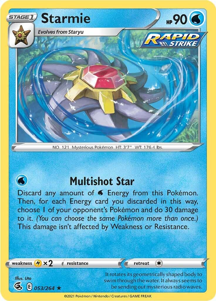 Starmie (053/264) [Sword & Shield: Fusion Strike] Pokemon Single Pokémon  | Multizone: Comics And Games