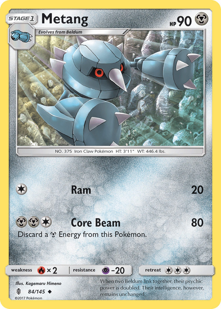 Metang (84/145) [Sun & Moon: Guardians Rising] Pokemon Single Pokémon  | Multizone: Comics And Games