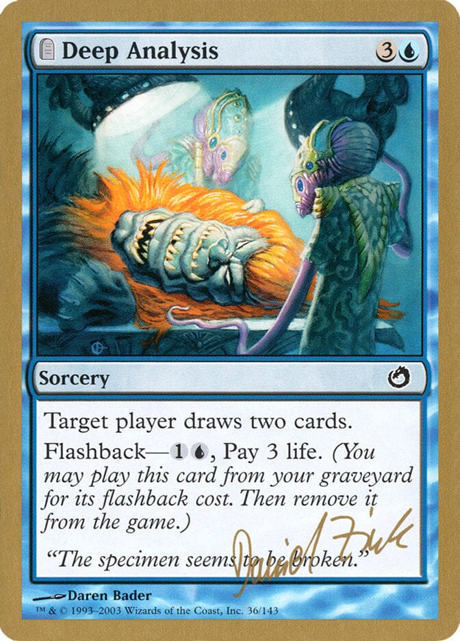 Deep Analysis (Daniel Zink) [World Championship Decks 2003] MTG Single Magic: The Gathering  | Multizone: Comics And Games